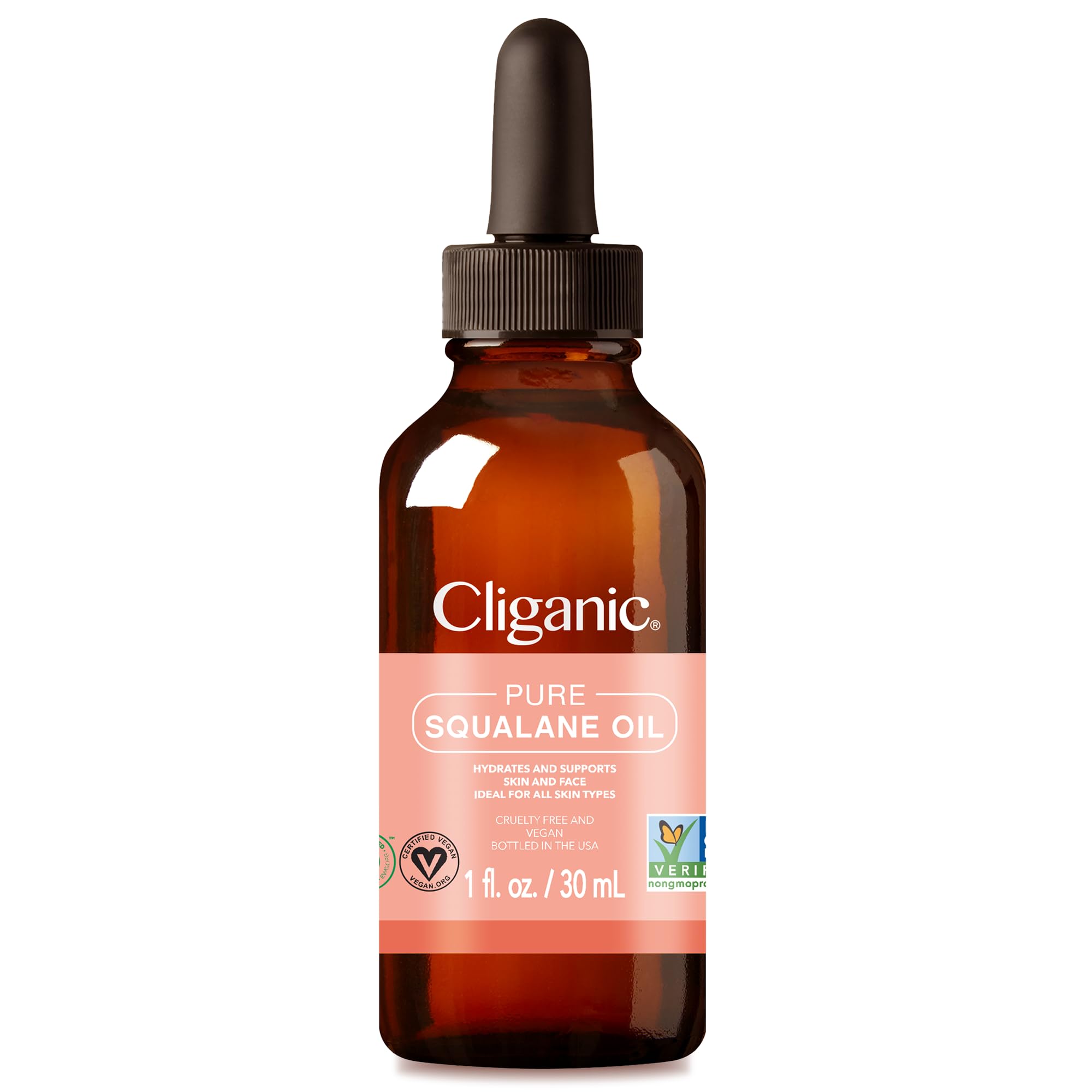 Foto 5 pulgar | Aceite de Escualano Cliganic Pure para Piel y Cabello 60 Ml - Venta Internacional