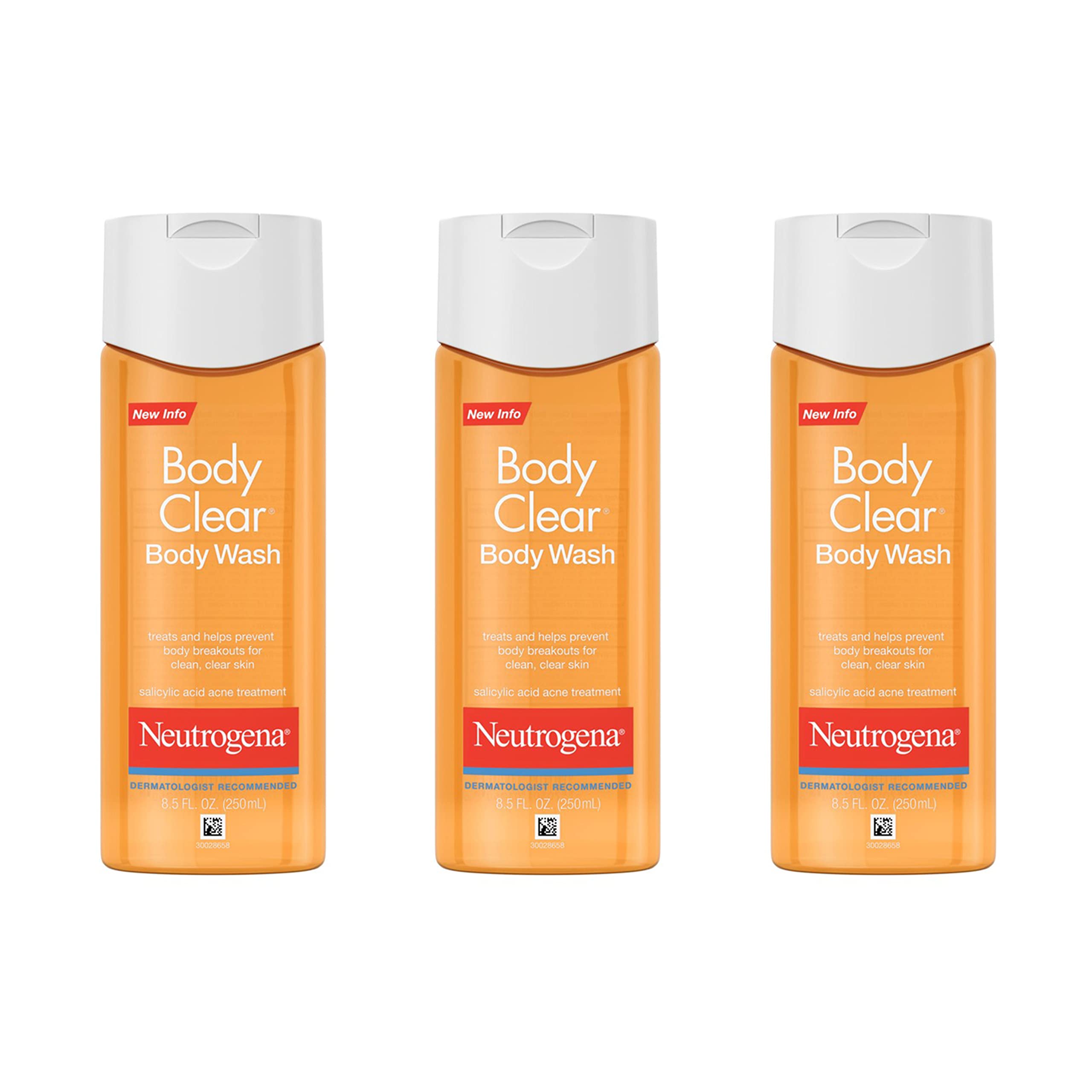 Foto 2 pulgar | Gel de Baño Neutrogena Body Clear Acne con 2% de Ácido Salicílico 250 Ml X3 - Venta Internacional