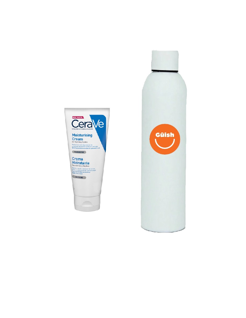 Foto 2 pulgar | Crema Hidratante Cerave Piel Seca A Muy Seca + Termo De Agua De Regalo Güish