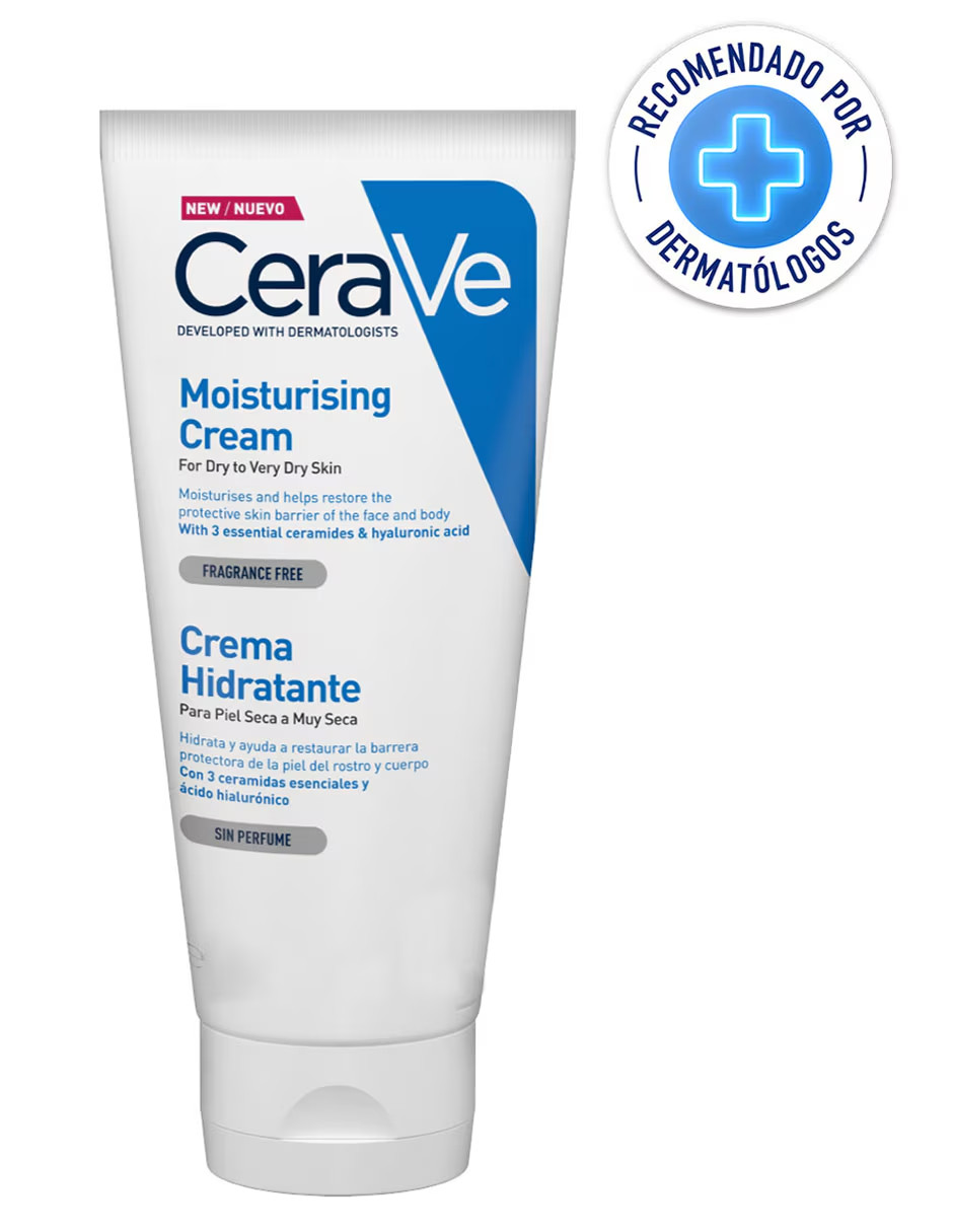 Foto 4 | Crema Hidratante Cerave Piel Seca A Muy Seca + Termo De Agua De Regalo Güish