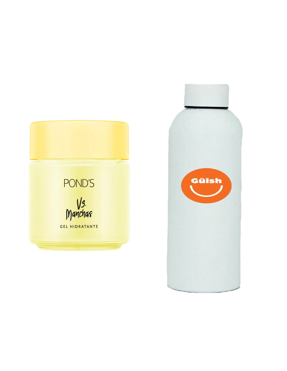 Pond's Gel Hidratante Facial Vs. Manchas Vitamina C + Termo De Agua De Regalo Güish
