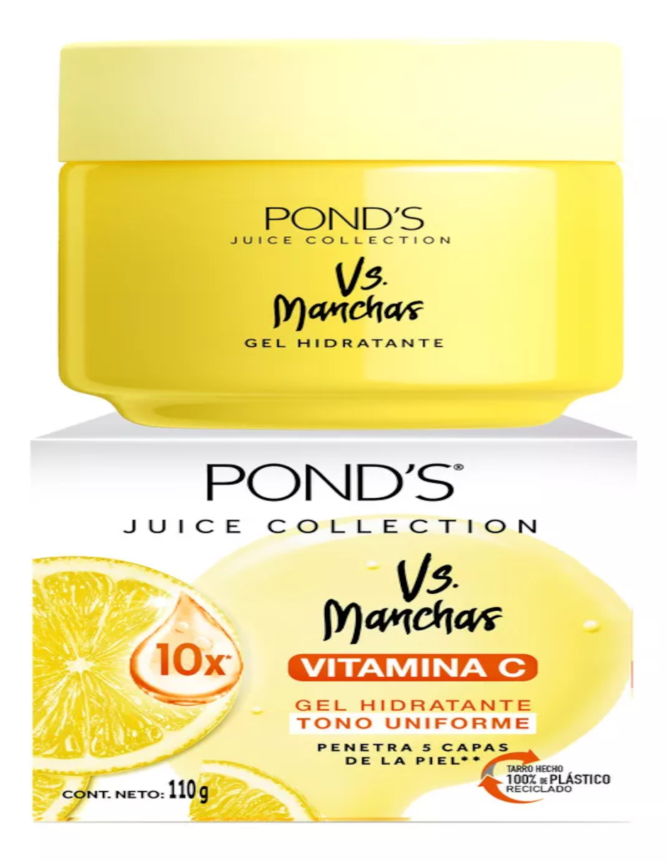 Foto 4 pulgar | Pond's Gel Hidratante Facial Vs. Manchas Vitamina C + Termo De Agua De Regalo Güish