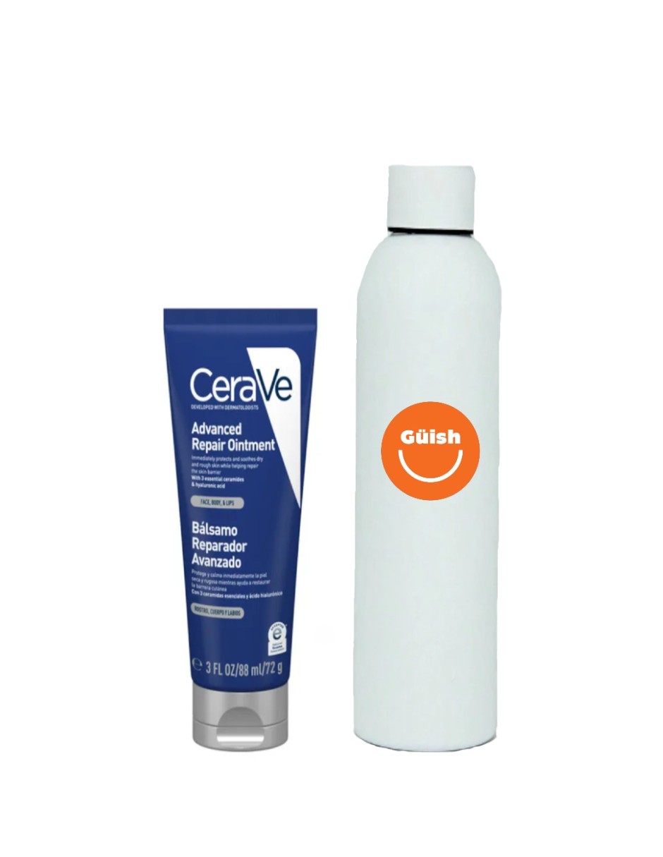 Cerave Bálsamo Reparador Avanzado + Termo De Agua De Regalo Güish
