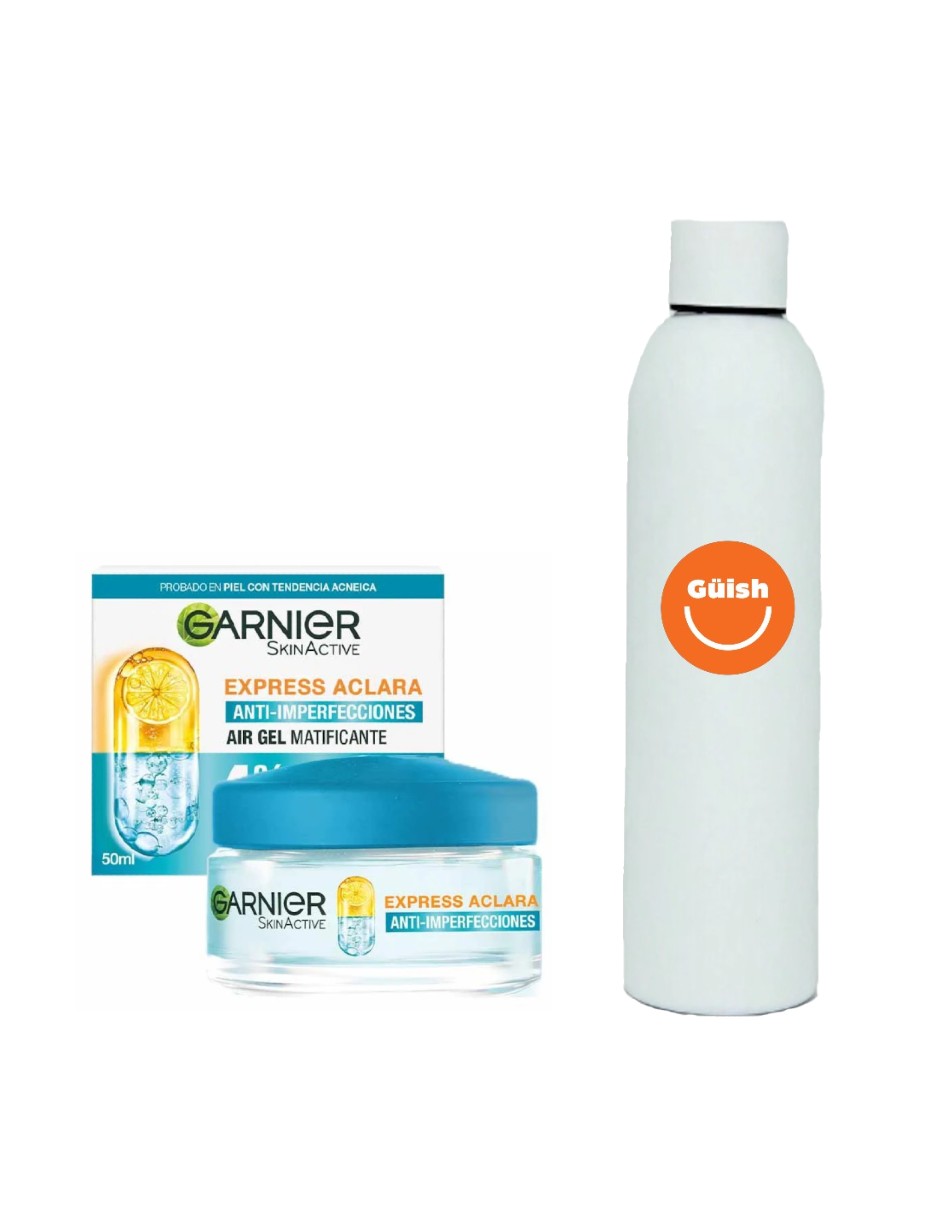 Crema Hidratante Matificante Anti-imperfecciones Express Aclara + Termo de Agua de Güish