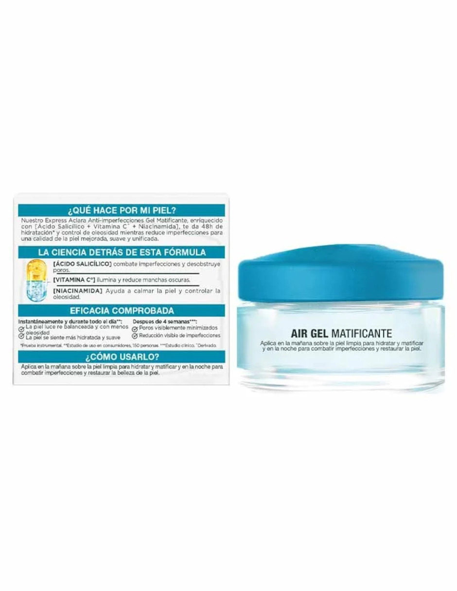 Foto 4 pulgar | Crema Hidratante Matificante Anti-imperfecciones Express Aclara + Termo de Agua de Güish