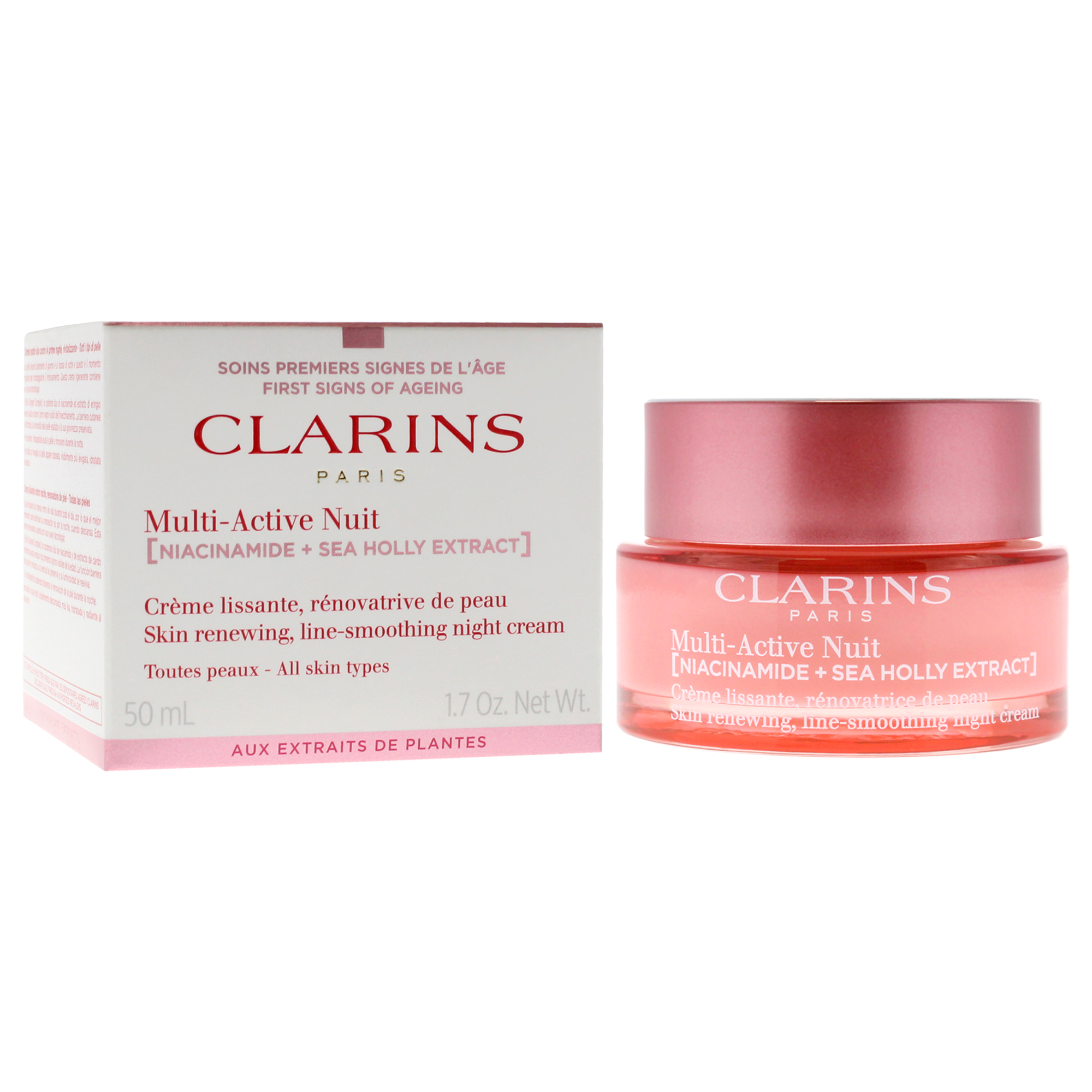 Foto 4 pulgar | Crema De Noche Clarins Multi-active Para Todo Tipo De Piel, 50 Ml - Venta Internacional.