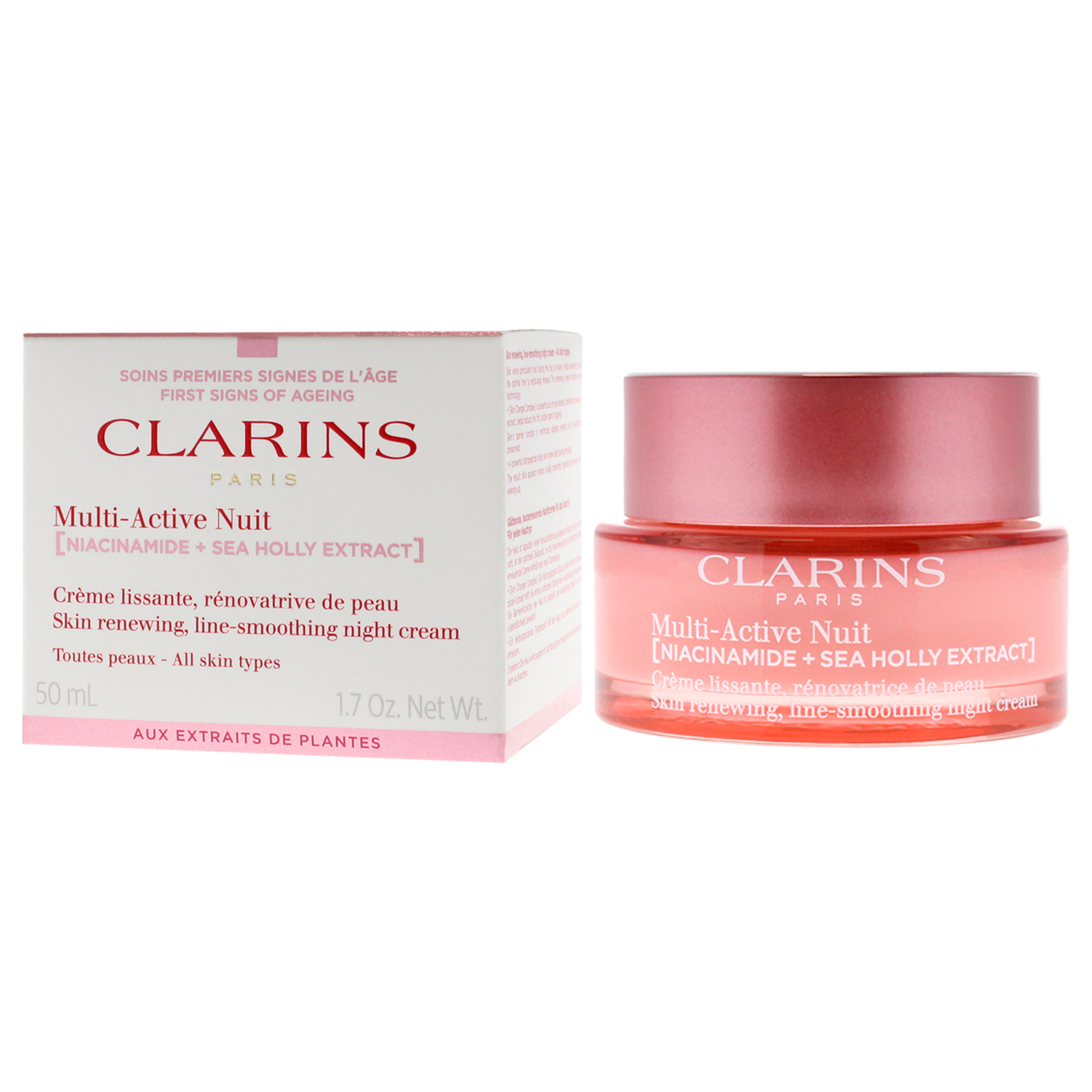 Foto 5 pulgar | Crema De Noche Clarins Multi-active Para Todo Tipo De Piel, 50 Ml - Venta Internacional.