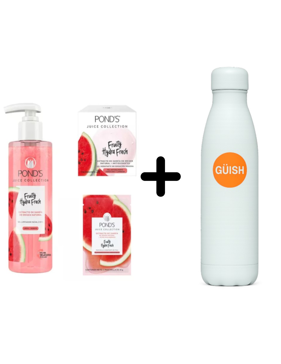 Foto 2 pulgar | Kit Pond's Cuidado Facial Fruity Hydra Fresh Sandía + Termo Güish Gratis