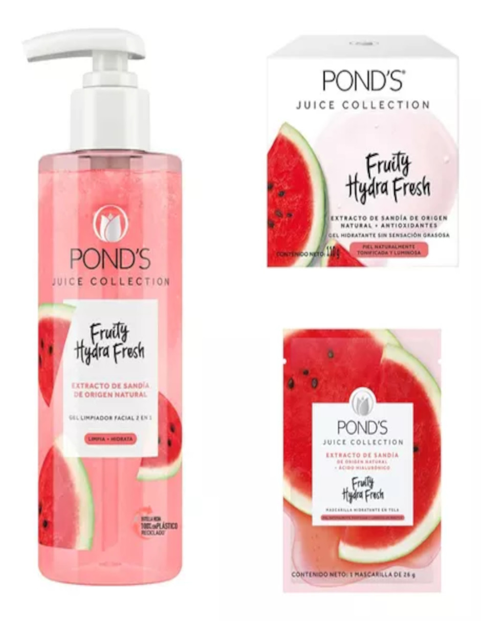 Foto 3 pulgar | Kit Pond's Cuidado Facial Fruity Hydra Fresh Sandía + Termo Güish Gratis