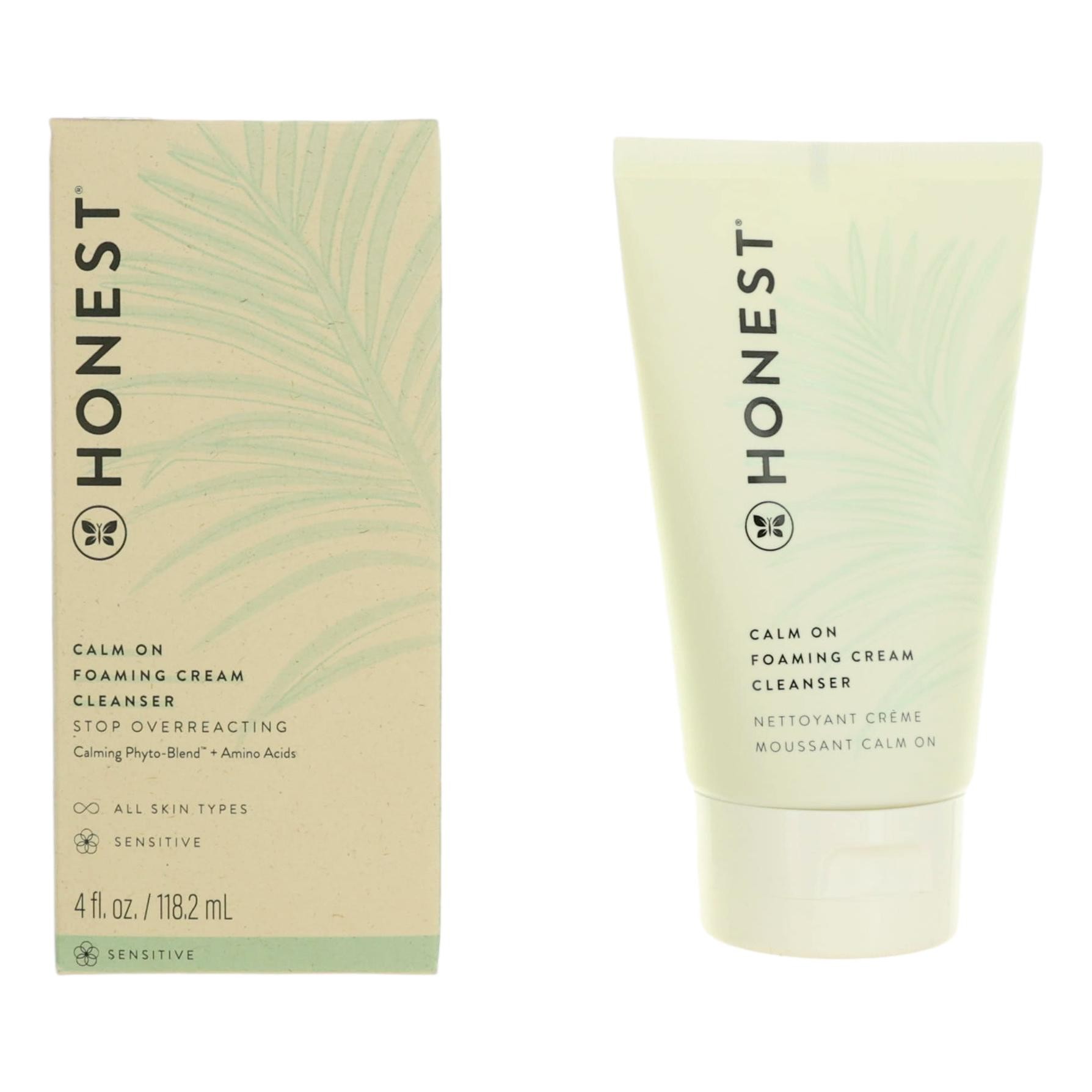 Limpiador Facial Honest Calm On Crema Espumosa 120 Ml - Venta Internacional.