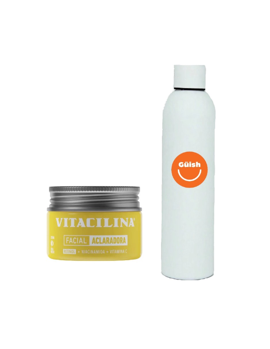 Vitacilina Crema Facial Aclaradora de Noche y Termo