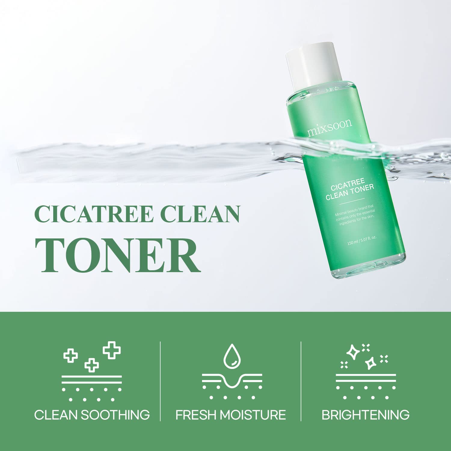Foto 3 pulgar | [tonificador] Tónico Limpio Mixsoon Cicatree 150 Ml Para Pieles Con Problemas - Venta Internacional.