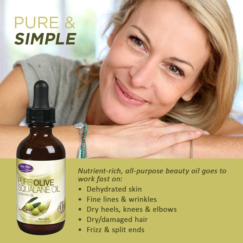 Foto 2 | Aceite Life-flo Escualano De Oliva Puro 60 Ml - Venta Internacional.