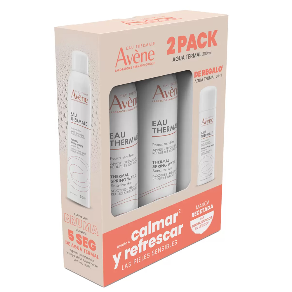 Foto 4 pulgar | Kit Agua Termal Avene 2 piezas de 300ml + 50ml