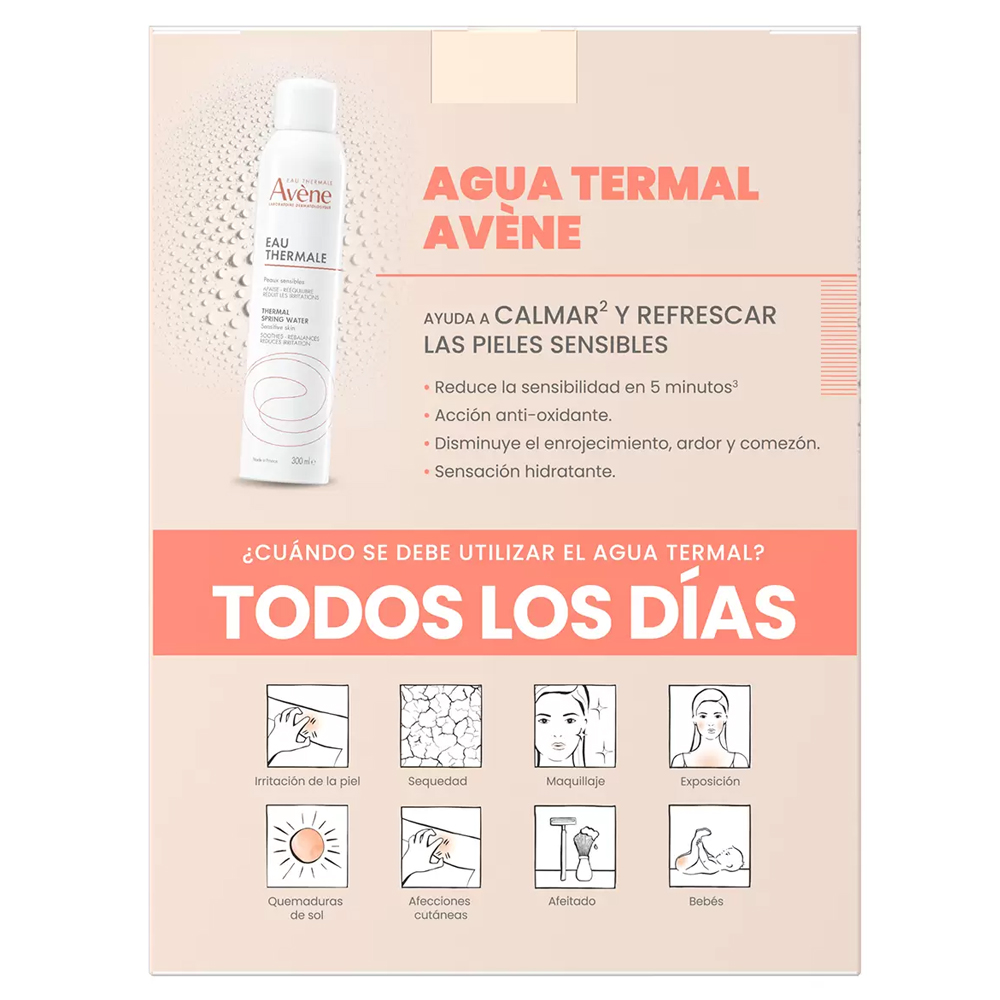 Foto 5 pulgar | Kit Agua Termal Avene 2 piezas de 300ml + 50ml