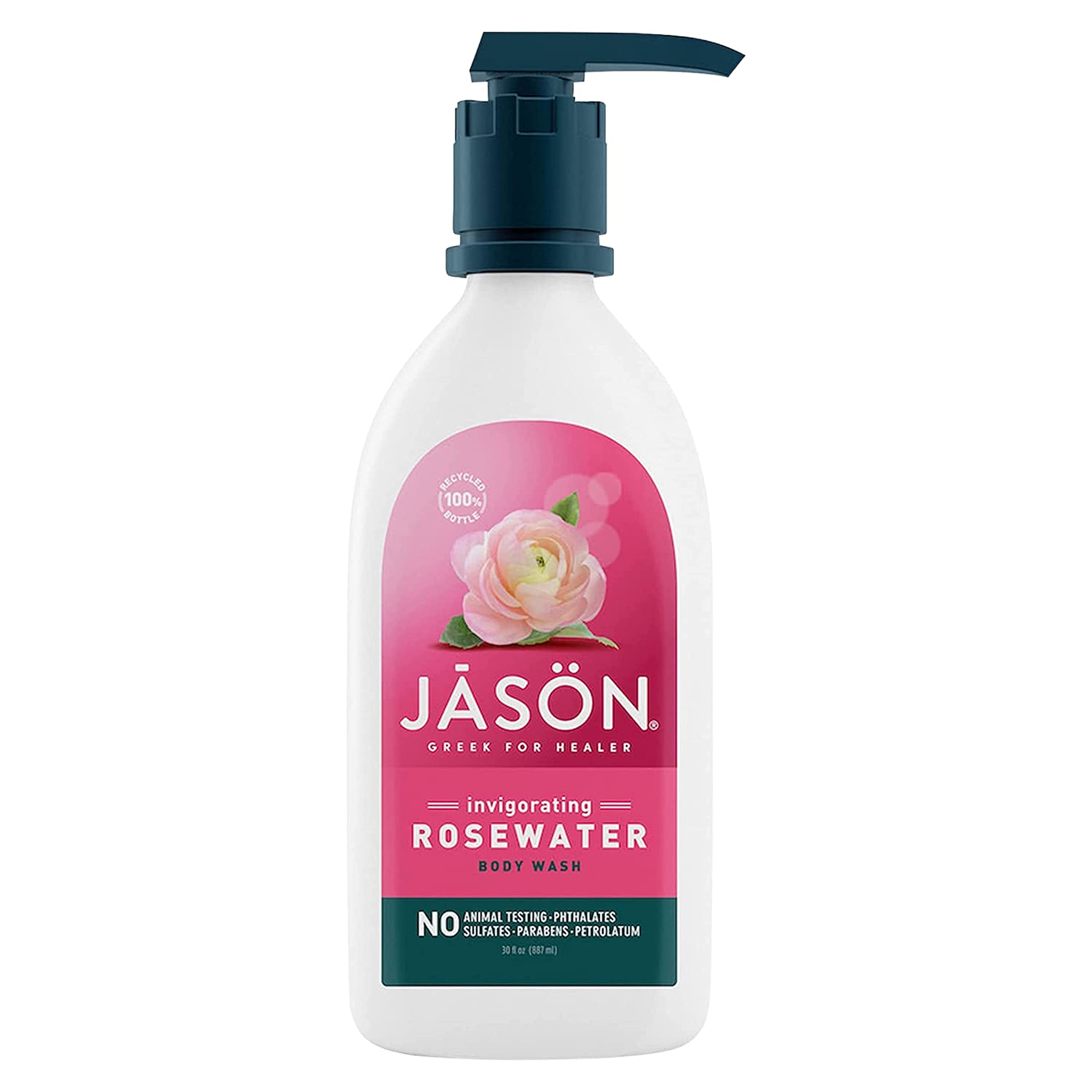 Gel De Baño Y Gel De Ducha Jason, Revitalizante, Agua De Rosas, 900 Ml - Venta Internacional.