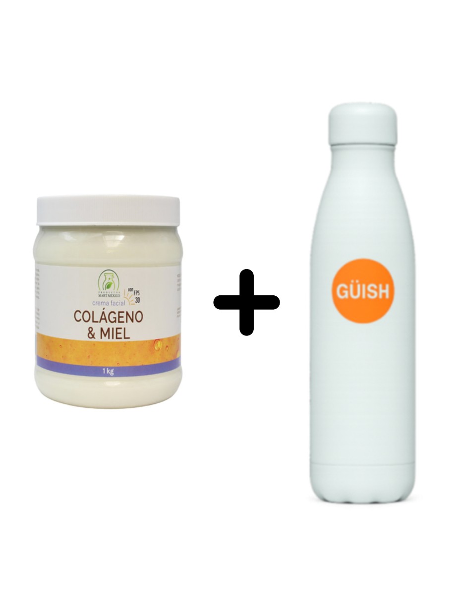 Foto 2 pulgar | Crema Colágeno Con Miel  + Termo Güish Gratis
