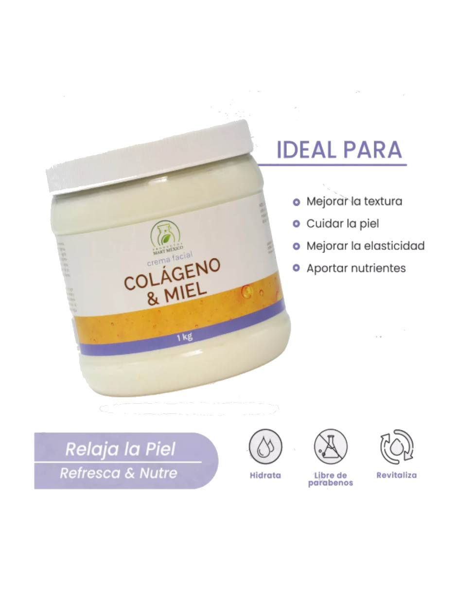 Foto 5 pulgar | Crema Colágeno Con Miel  + Termo Güish Gratis