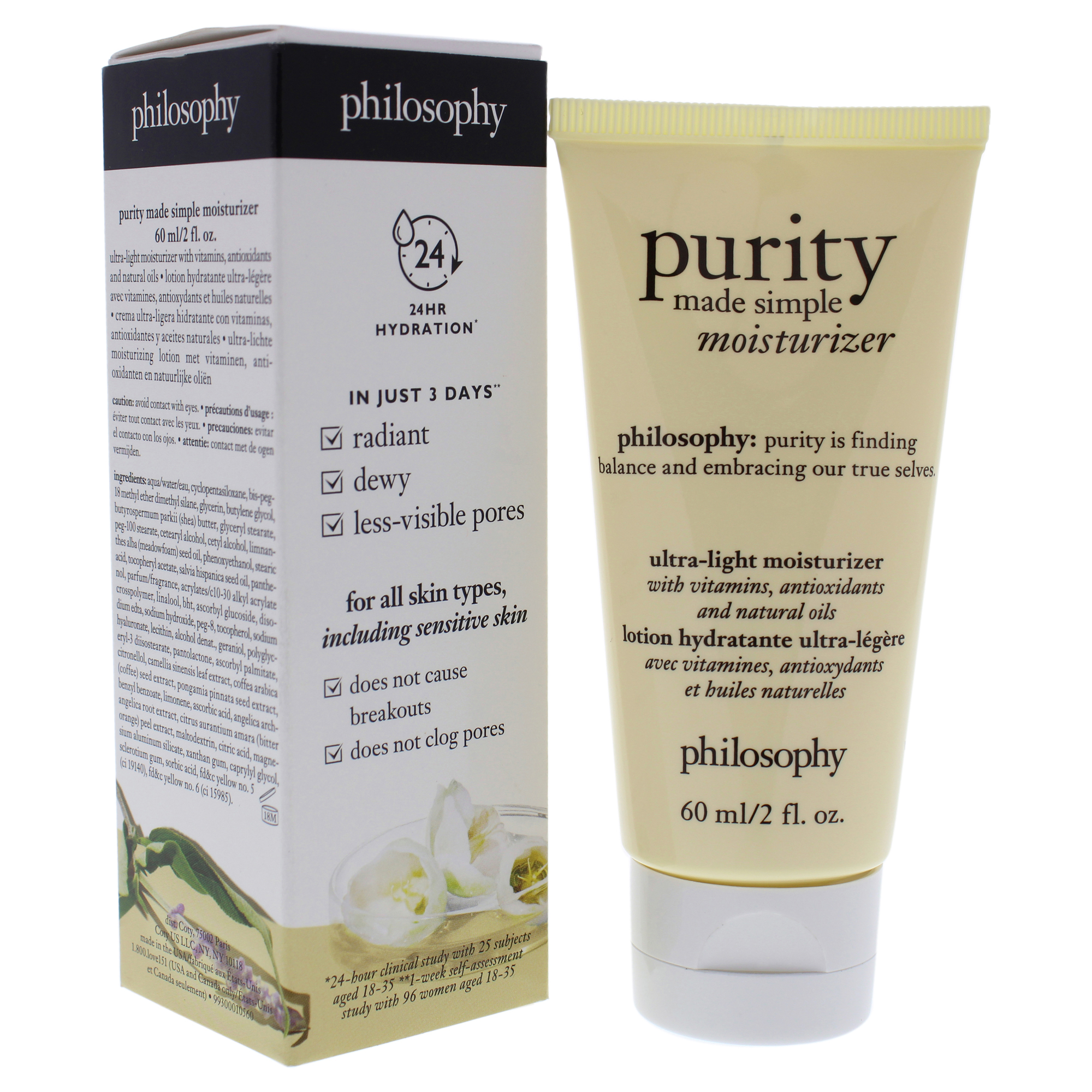 Foto 3 | Crema Hidratante Philosophy Purity Made Simple, 60 Ml, Para Unisex - Venta Internacional.