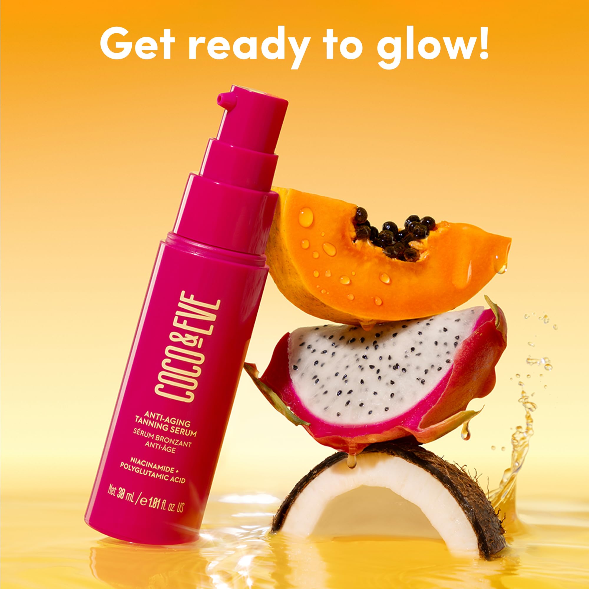 Foto 3 pulgar | Sérum Bronceador Coco & Eve Antiedad Con Niacinamida 30 Ml - Venta Internacional.