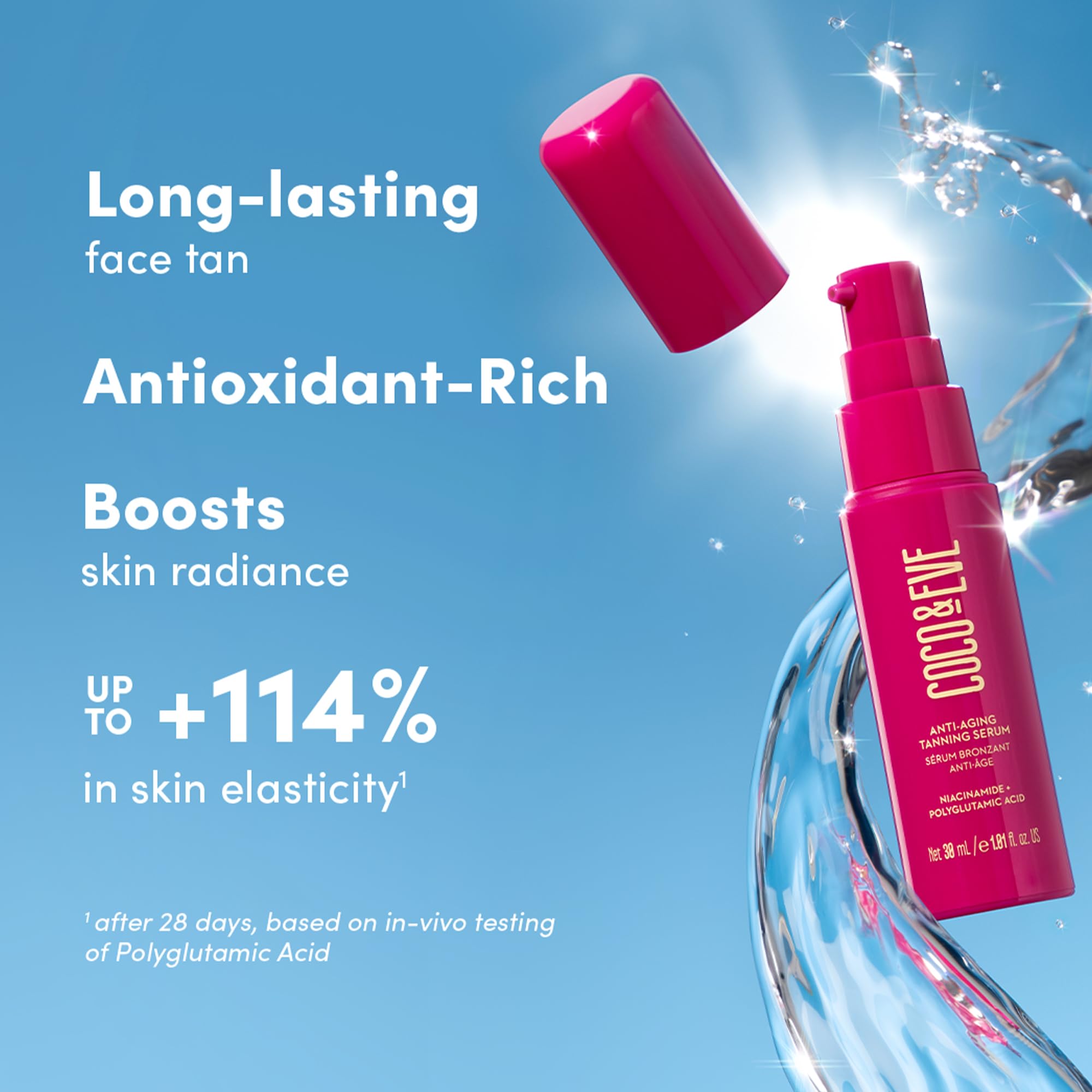 Foto 5 pulgar | Sérum Bronceador Coco & Eve Antiedad Con Niacinamida 30 Ml - Venta Internacional.