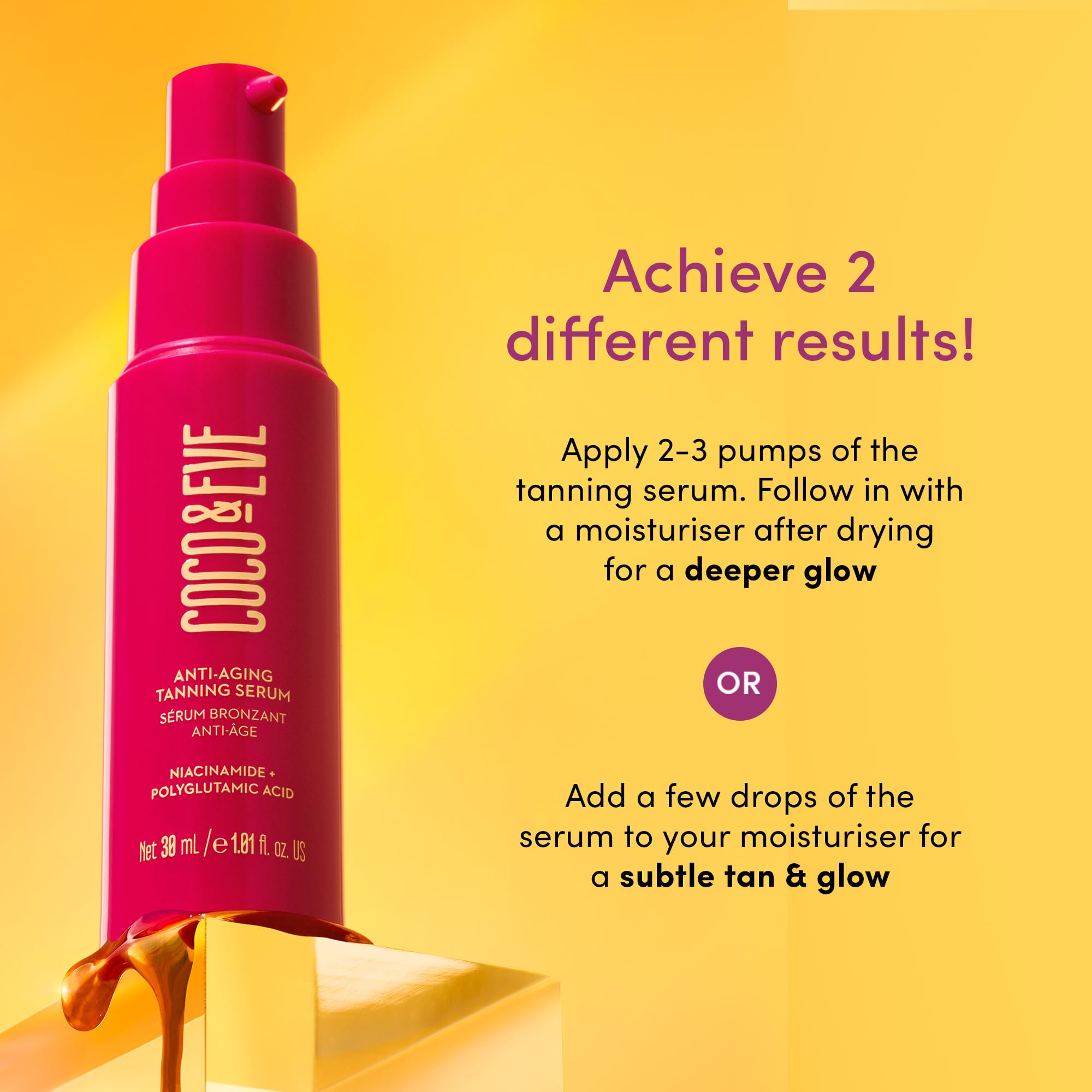 Foto 5 | Sérum Bronceador Coco & Eve Antiedad Con Niacinamida 30 Ml - Venta Internacional.