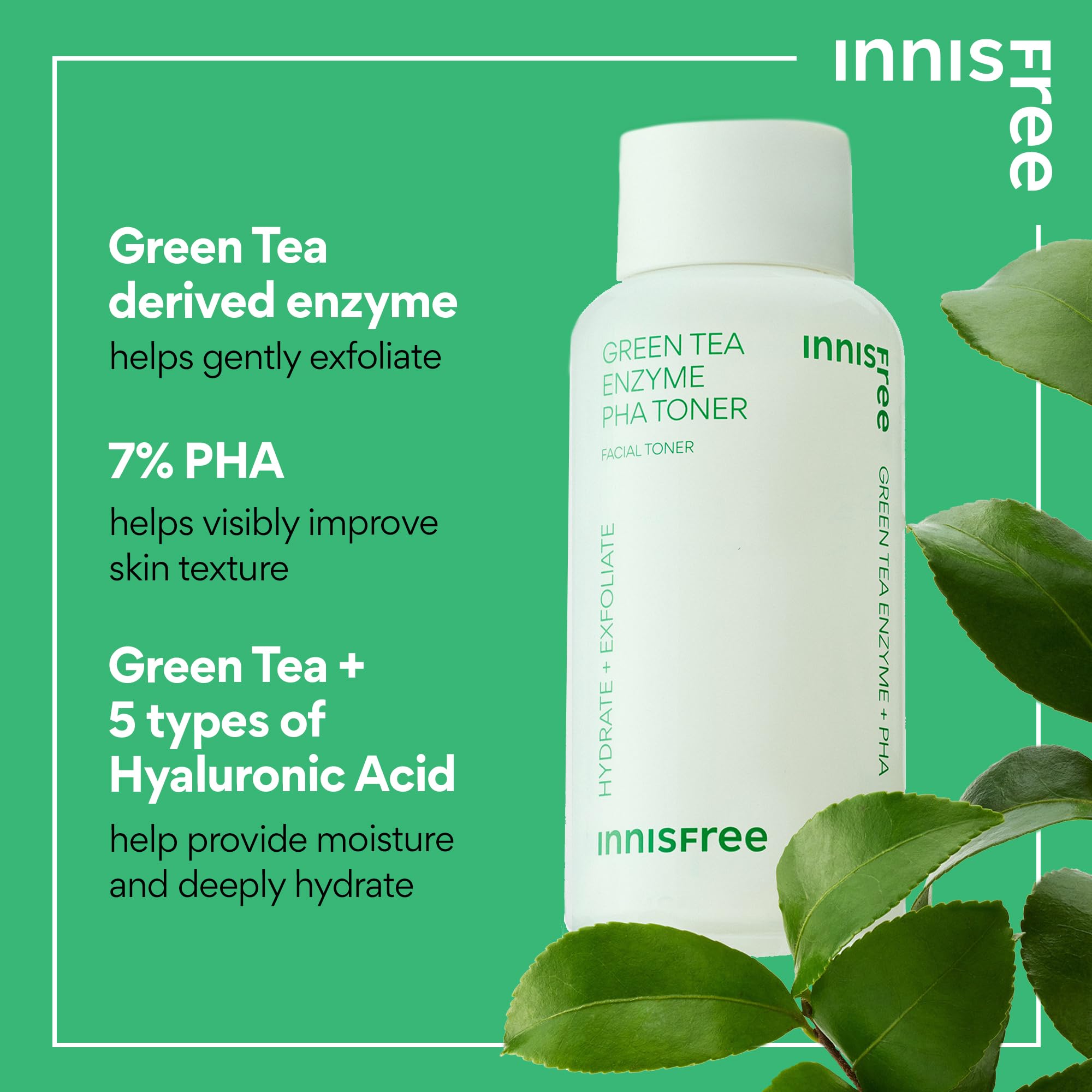 Foto 4 pulgar | Tonificador Innisfree, Enzima De Té Verde Pha Con Ácido Hialurónico, 200 Ml - Venta Internacional.