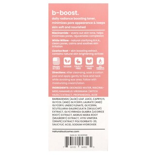 Foto 3 | Tonificador Natural Outcome Con Niacinamida B-boost Para Uso Diario, 236 Ml, Sin Fragancia - Venta Internacional.