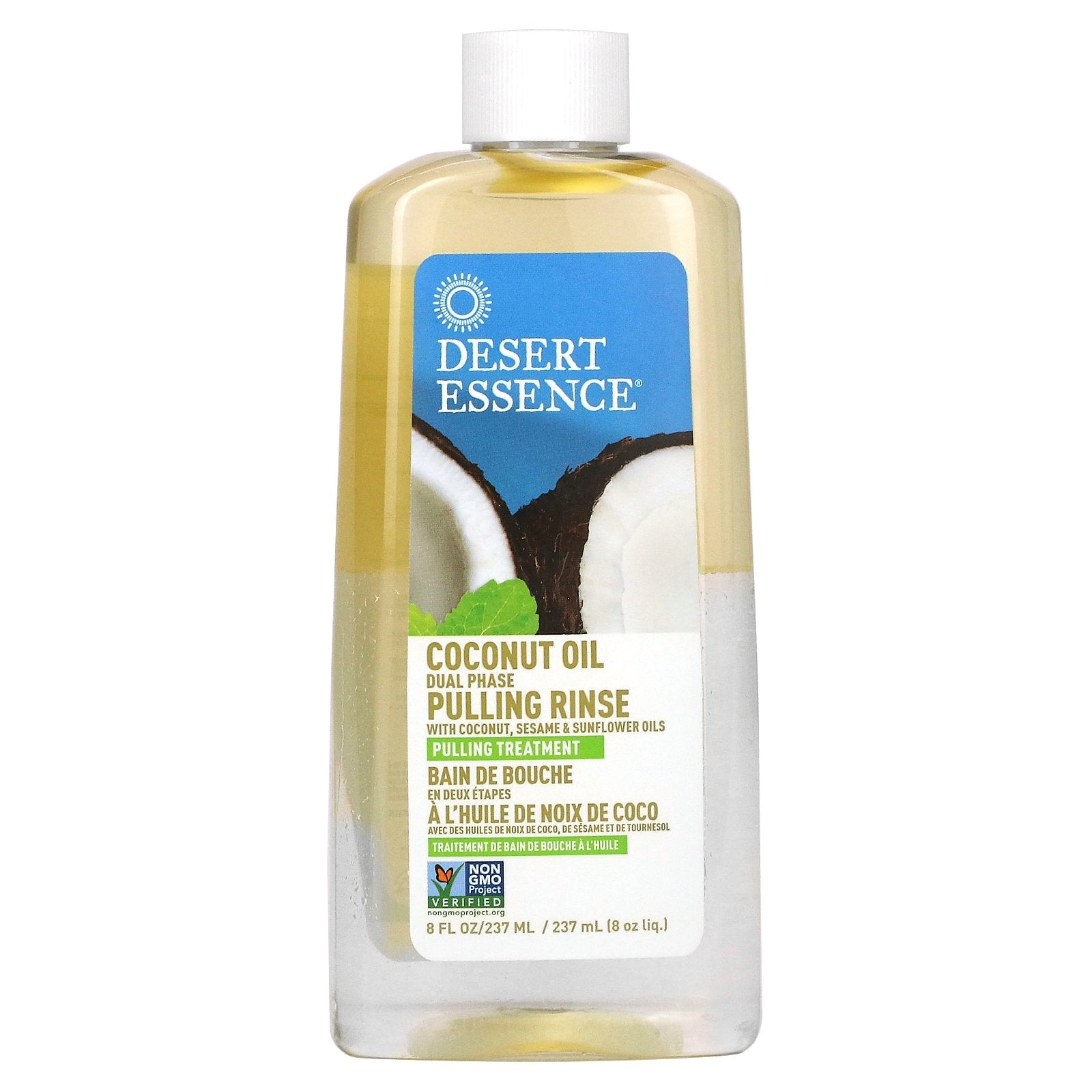Foto 2 pulgar | Aceite De Coco Pulling Rinse Desert Essence De Doble Fase, 237 Ml - Venta Internacional.