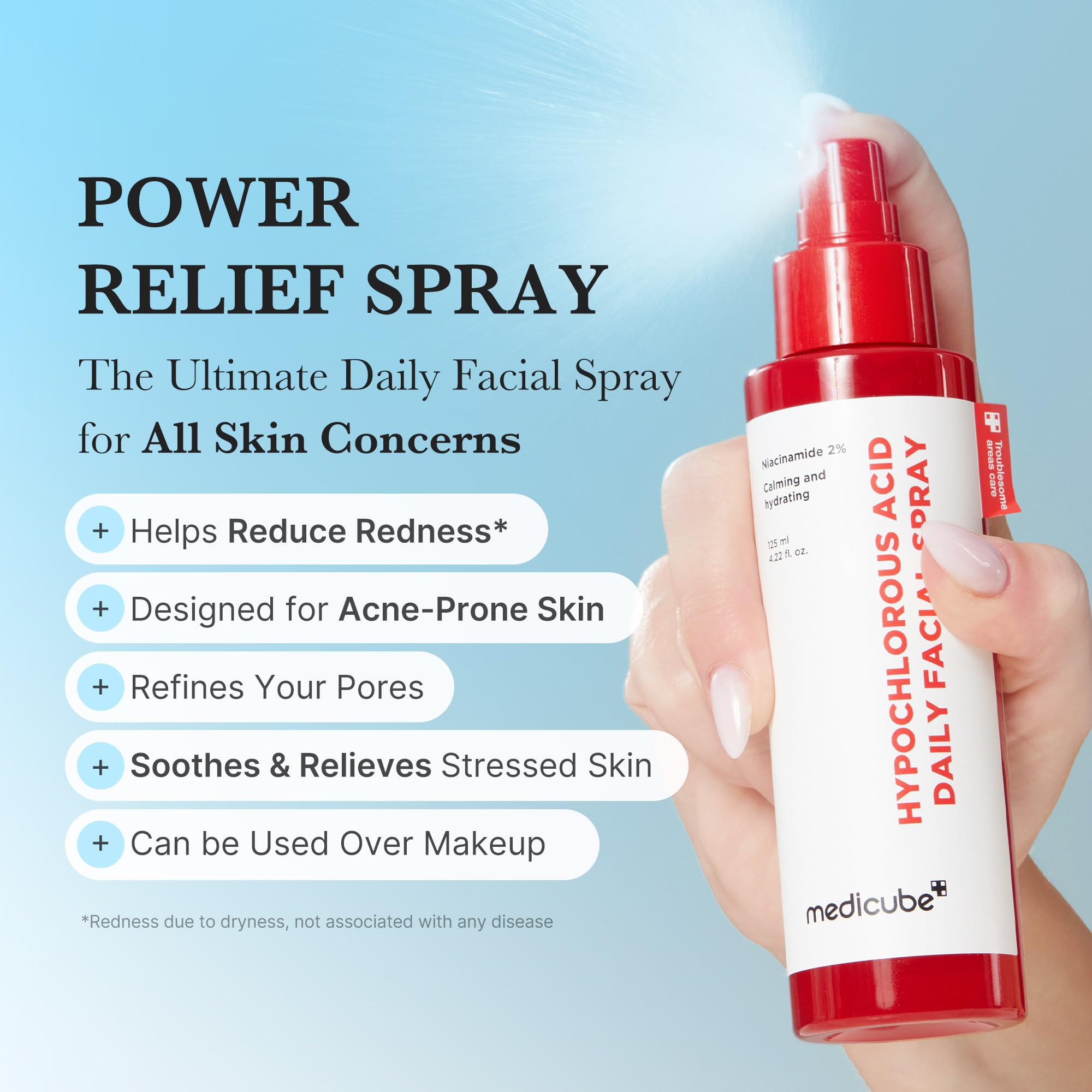 Foto 2 | Spray Calmante Facial Mist Medicube Power Con Ácido Hipocloroso - Venta Internacional.