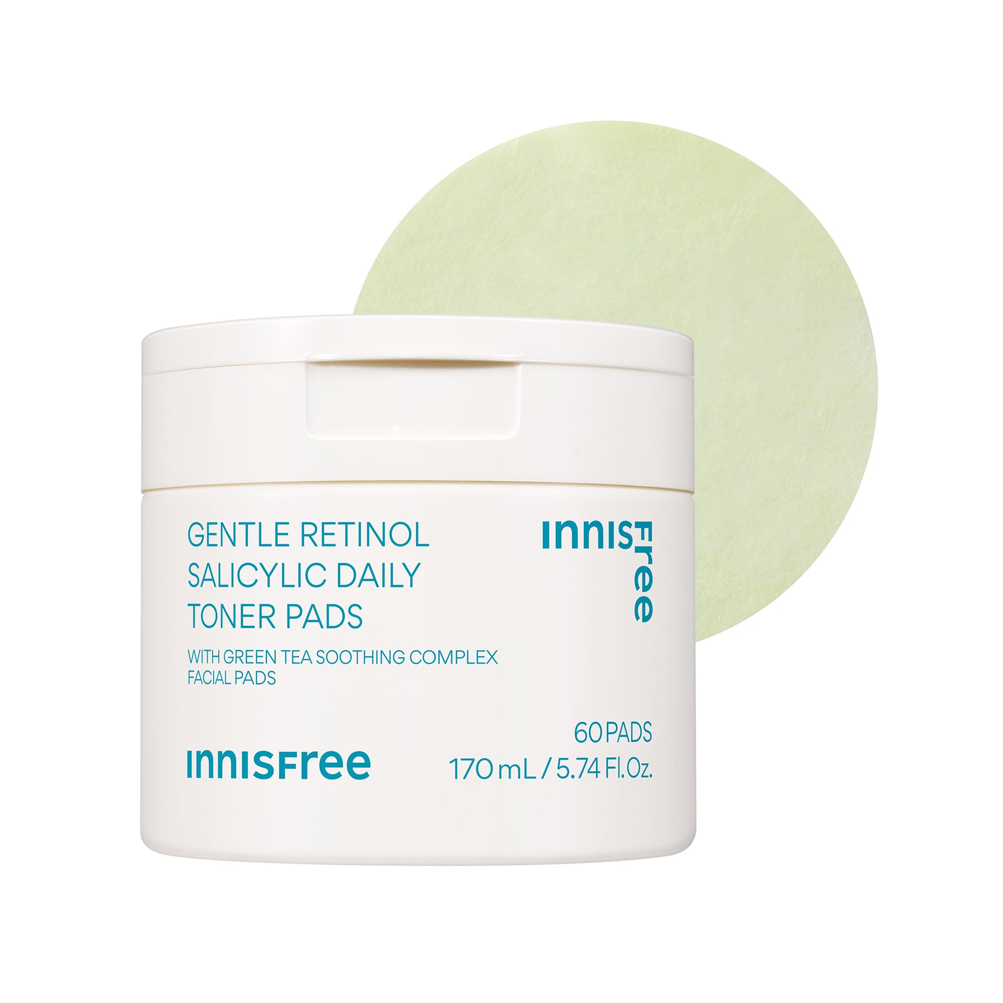 Foto 2 pulgar | Almohadillas De Tónico Innisfree Daily Gentle Retinol Para Acné Salicílico - Venta Internacional.