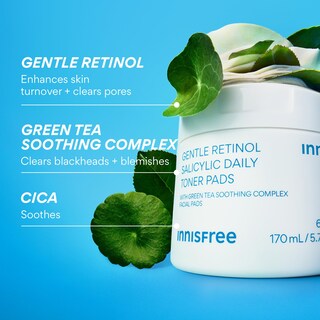 Foto 5 | Almohadillas De Tónico Innisfree Daily Gentle Retinol Para Acné Salicílico - Venta Internacional.