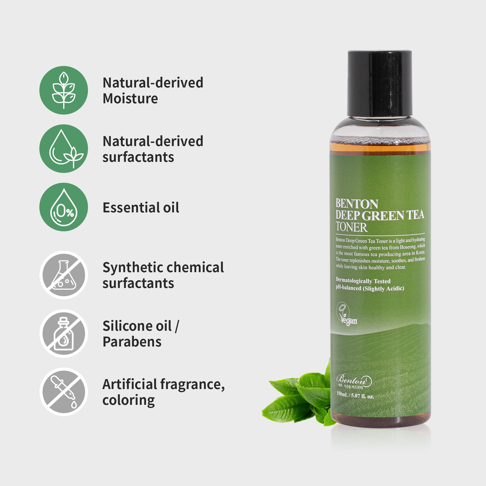 Foto 5 pulgar | Tónico Benton Deep Green Tea 150 Ml (5.07 Fl.oz) Para Rostro - Venta Internacional.