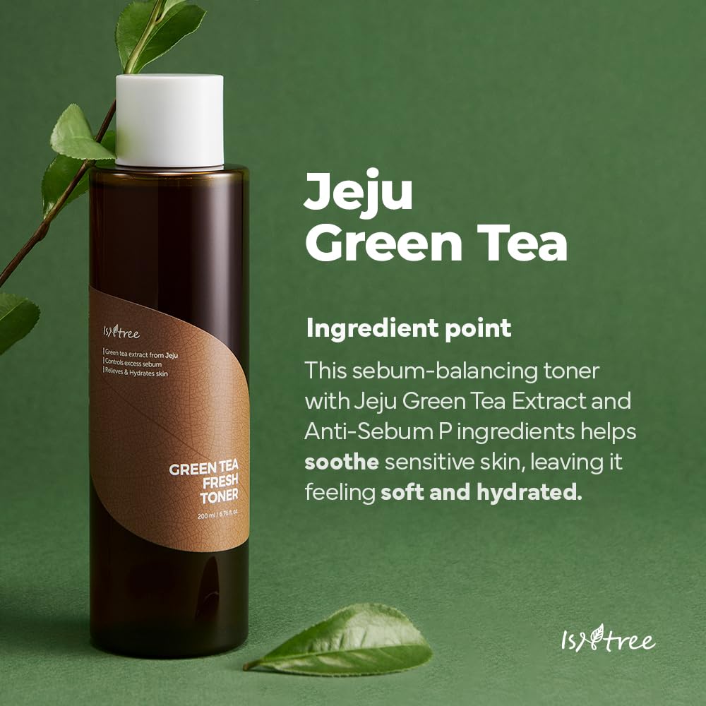 Foto 4 pulgar | Tónico Intree Green Tea Fresh 200 Ml Para Piel Grasa - Venta Internacional.