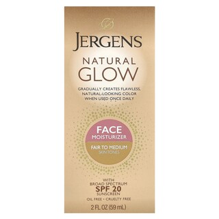 Foto 2 | Crema Hidratante Jergens Natural Glow Face Spf 20, De Color Claro A Medio, 59 Ml - Venta Internacional.