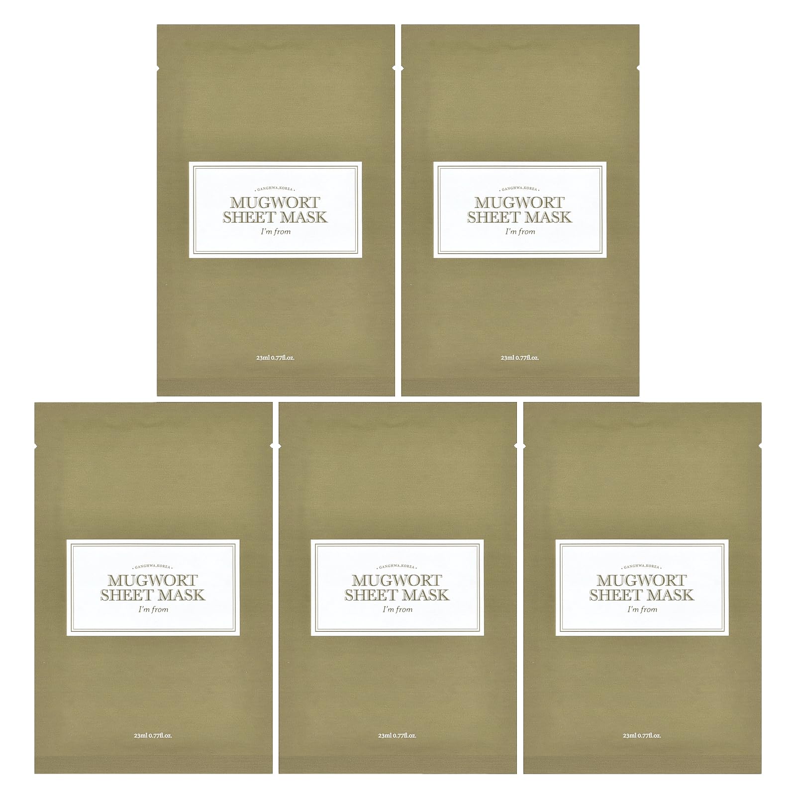 Foto 1 | Mascarilla I'm From Mugwort Beauty  5 Hojas  23 Ml - Venta Internacional.