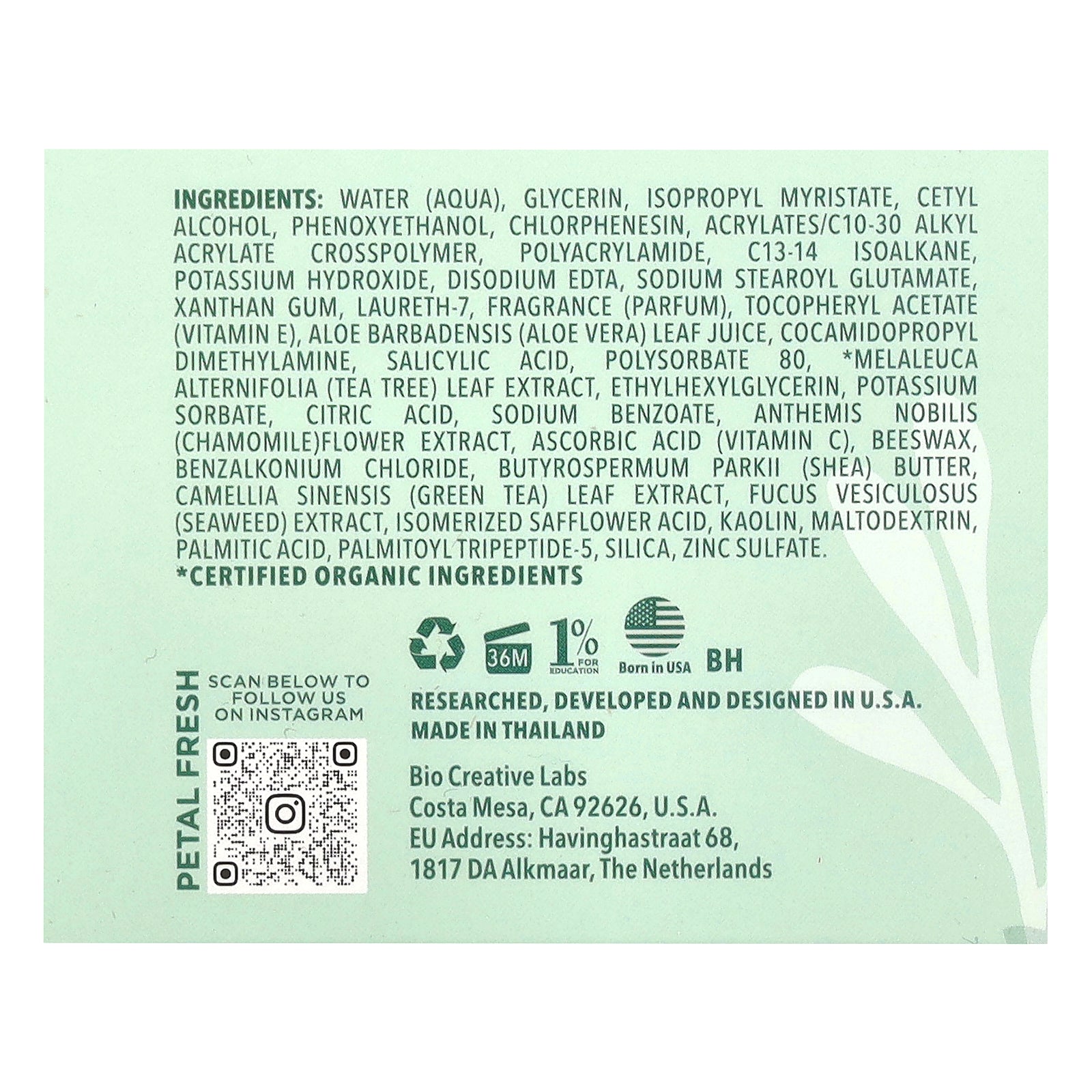 Foto 4 pulgar | Crema Hidratante Petal Fresh Pure Clear Complexion Con Forma De Árbol De Té  118 Ml - Venta Internacional.