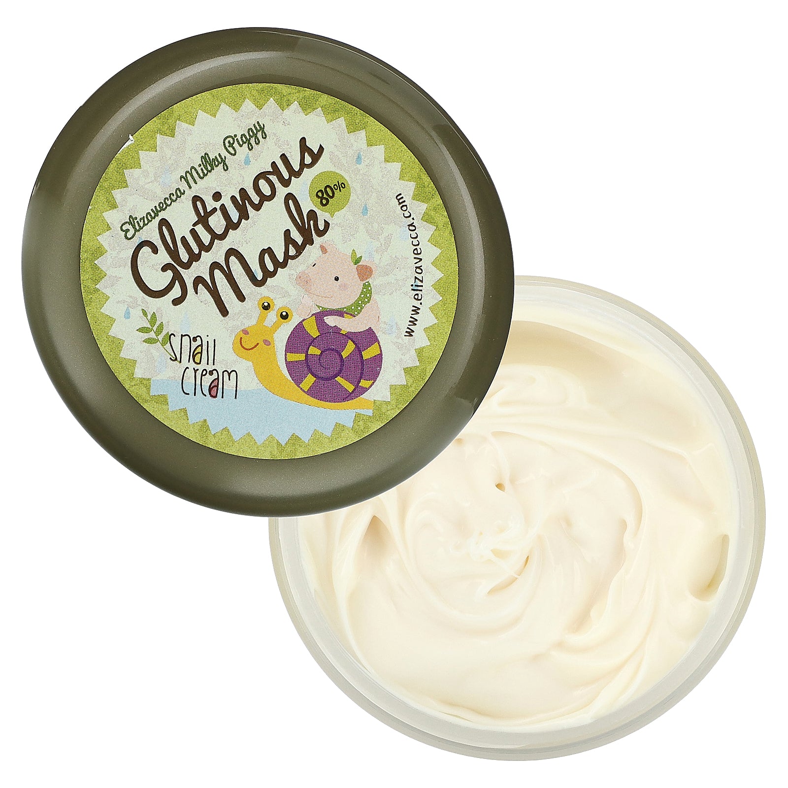 Foto 5 pulgar | Crema Elizavecca Glutinous 80% Mascarilla Caracol 100g - Venta Internacional.