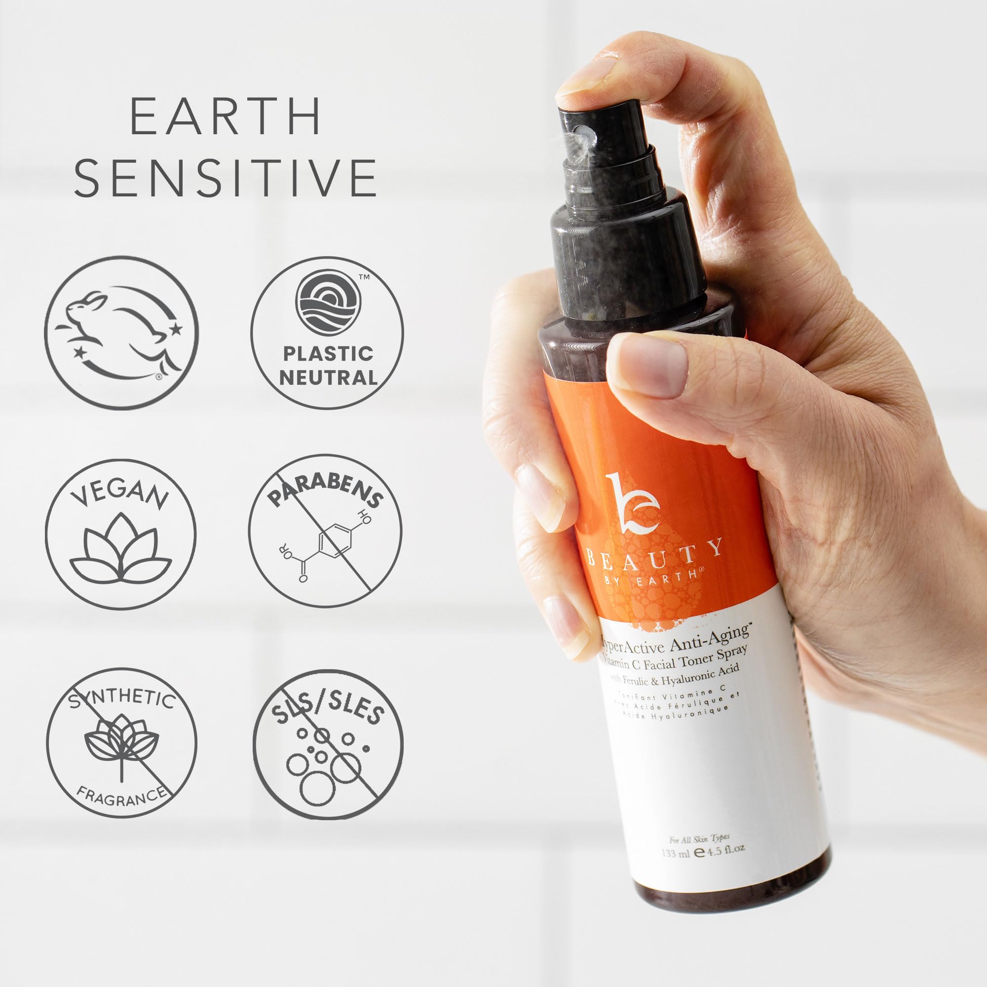 Foto 8 pulgar | Tónico Facial Beauty By Earth Iluminador de Piel 240 ml - Venta Internacional