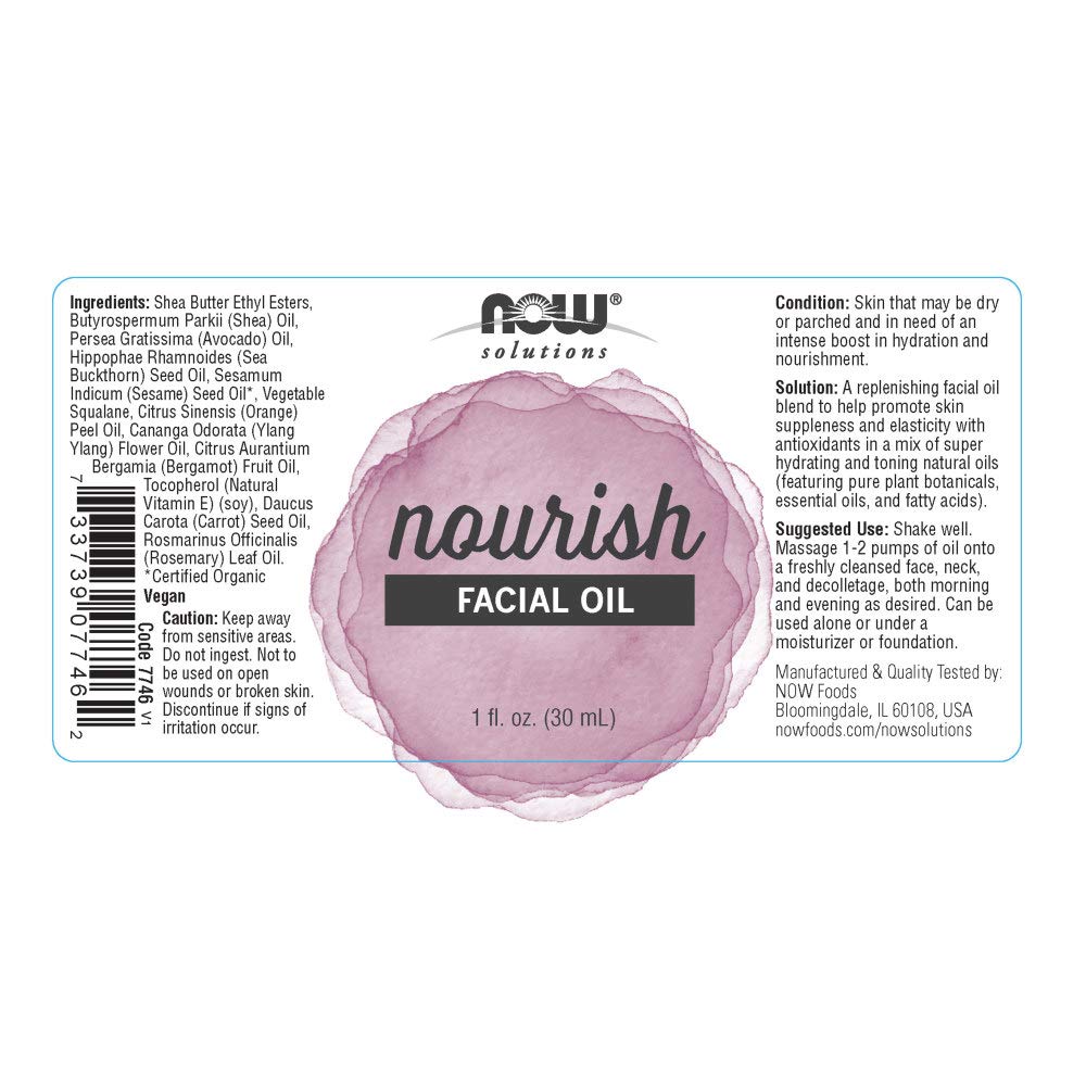 Foto 3 pulgar | Aceite Facial Now Solutions Nourish Con Antioxidantes  30 Ml - Venta Internacional.