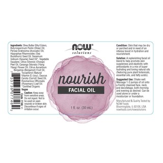 Foto 2 | Aceite Facial Now Solutions Nourish Con Antioxidantes 30 Ml - Venta Internacional.