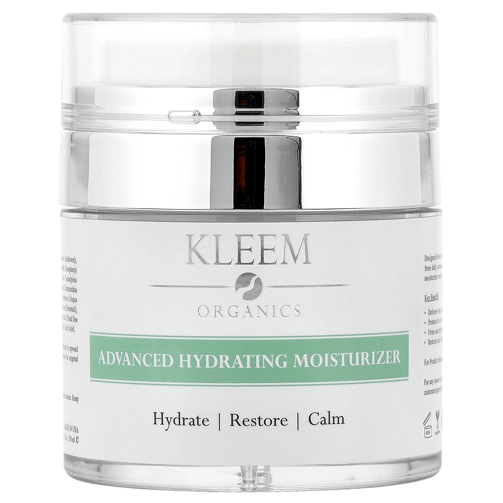 Foto 2 pulgar | Crema Hidratante Kleem Organics Advanced Hydrating 50 Ml - Venta Internacional.