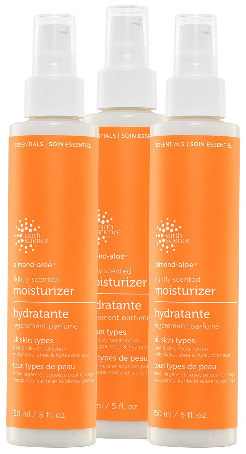 Foto 1 | Crema Hidratante Earth Science  Ligeramente Perfumada Con Almendra Y Aloe  150 Ml  Paquete De 3 - Venta Internacional.