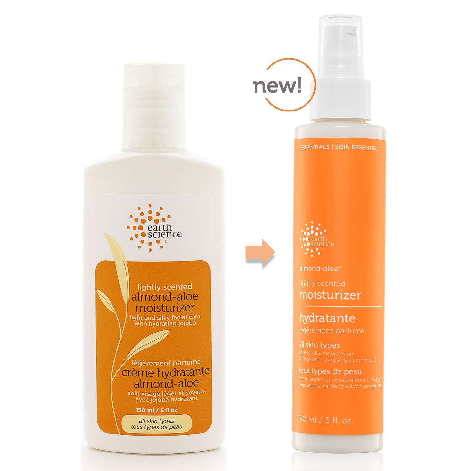 Foto 2 | Crema Hidratante Earth Science  Ligeramente Perfumada Con Almendra Y Aloe  150 Ml  Paquete De 3 - Venta Internacional.