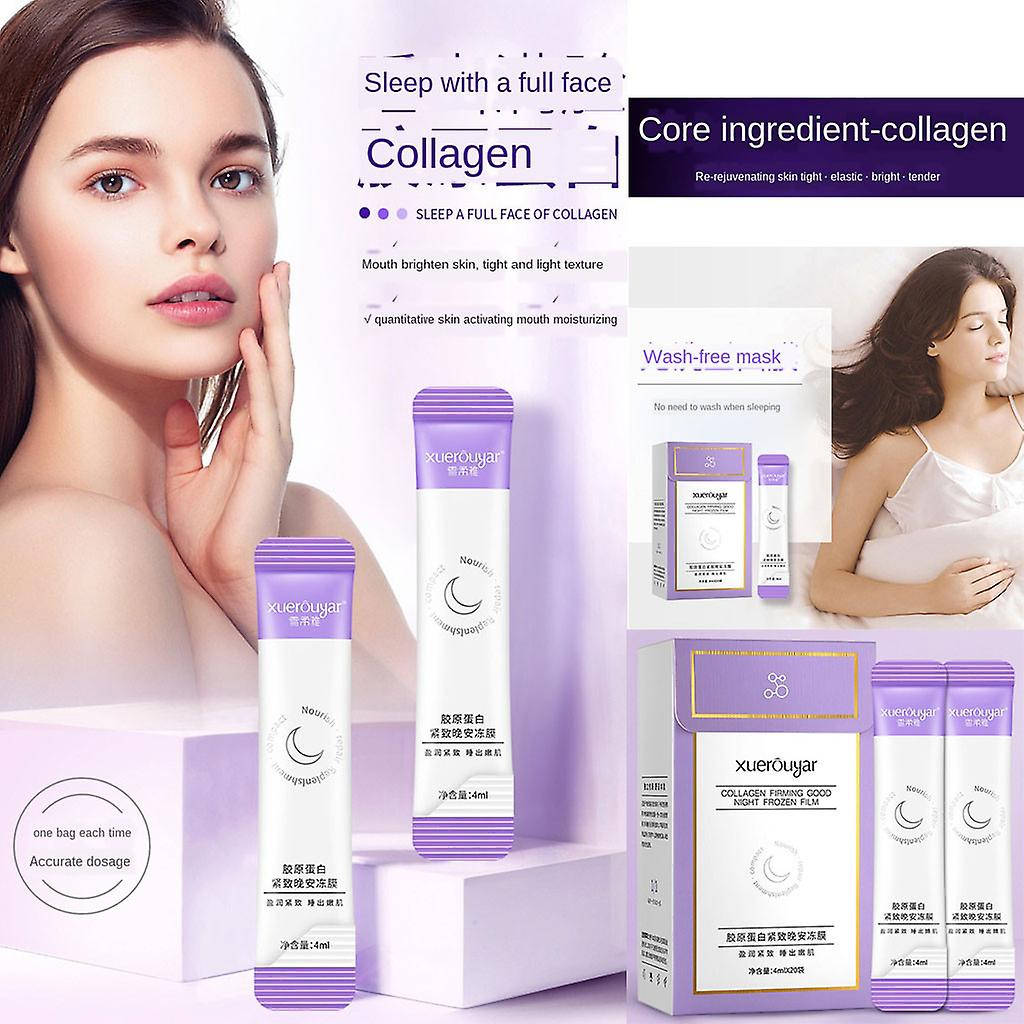 Foto 3 pulgar | Máscara Para Dormir Huoguo Collagen Frozen Film 80 Ml Para Mujer - Venta Internacional.