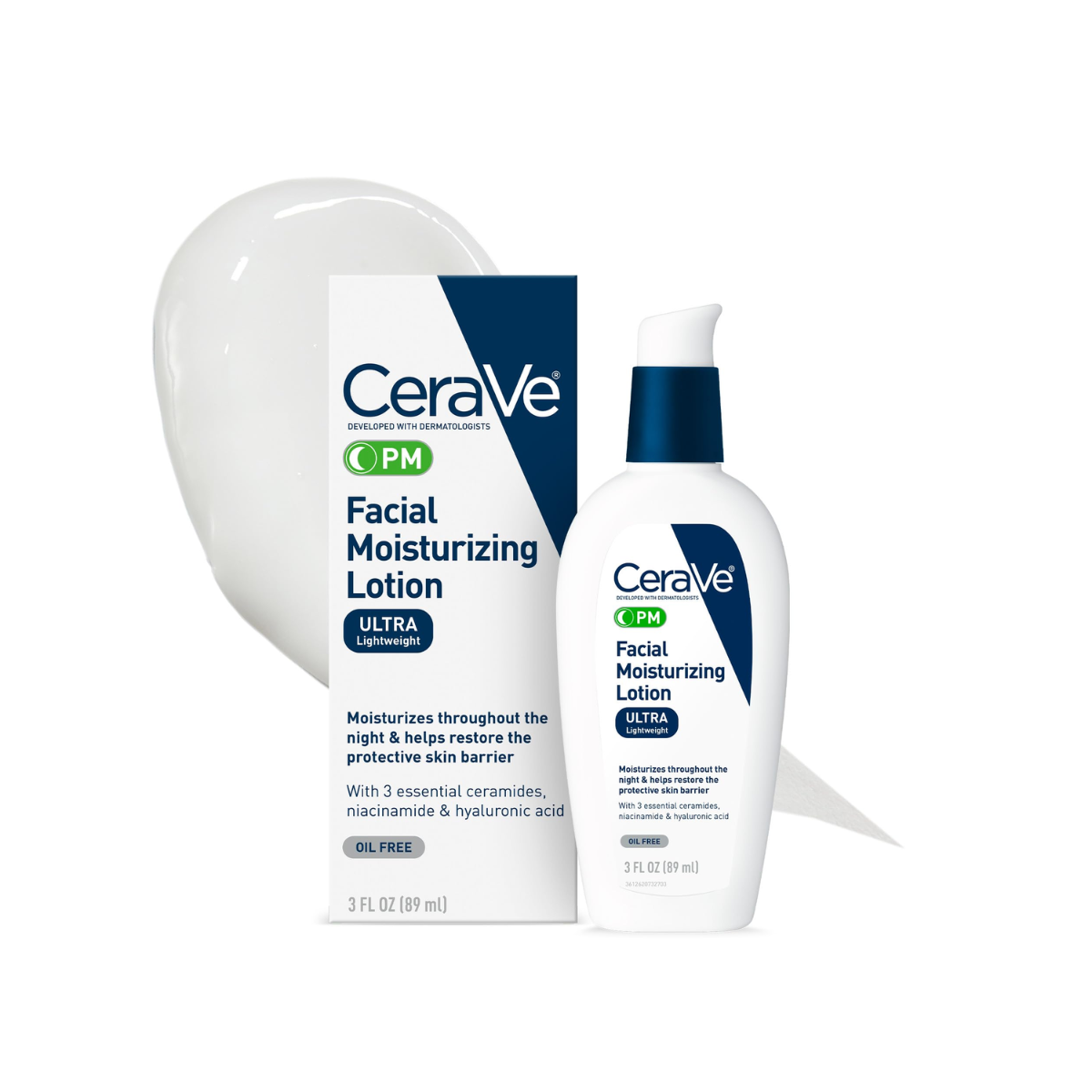 Foto 2 pulgar | Loción Facial Cerave Pm Moisturizing 89 Ml