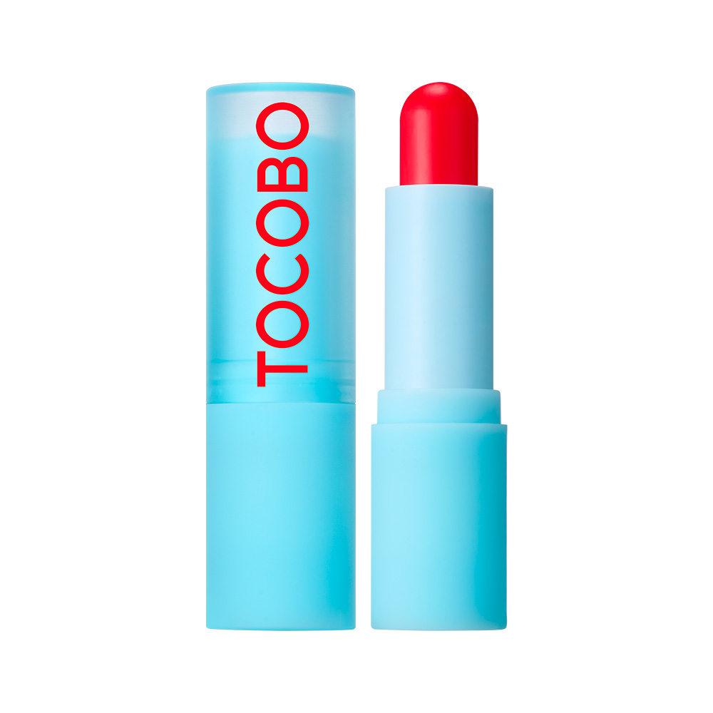 Bálsamo Labial Humectante con color Tocobo Glow Ritual Lip Balm 011 Flus Cherry