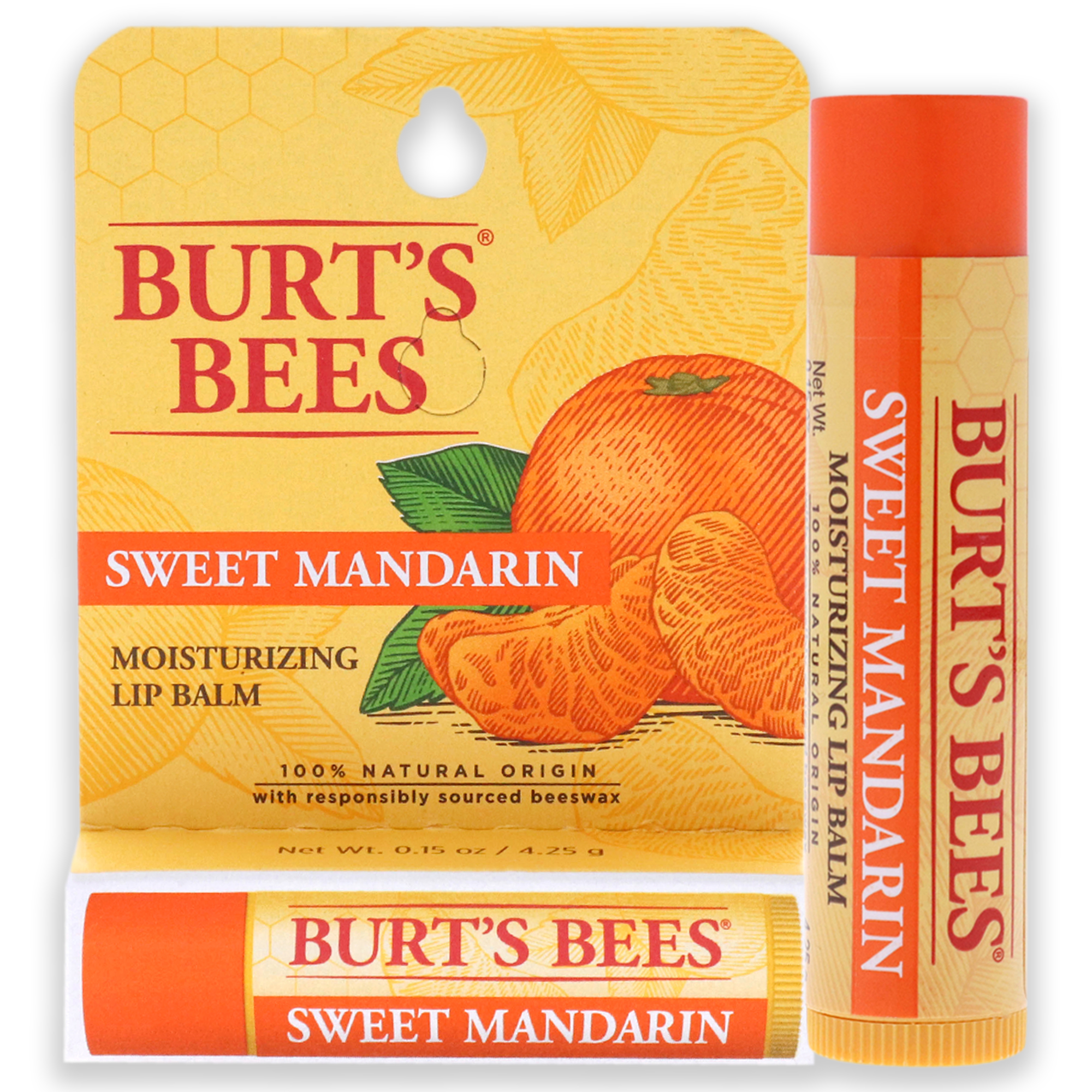 Bálsamo Labial Burts Bees Sweet Mandarin Hidratante 4,25 ml - Venta Internacional