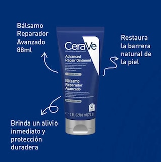 Foto 2 | Cerave Bálsamo Reparador Avanzado Labios y Piel Seca con Ceramidas Ácido Hialurónico y Vitamina B5 Zonas Agrietadas