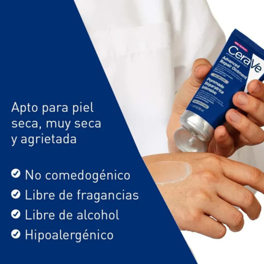 Foto 4 pulgar | Cerave Bálsamo Reparador Avanzado Labios y Piel Seca con Ceramidas Ácido Hialurónico y Vitamina B5 Zonas Agrietadas